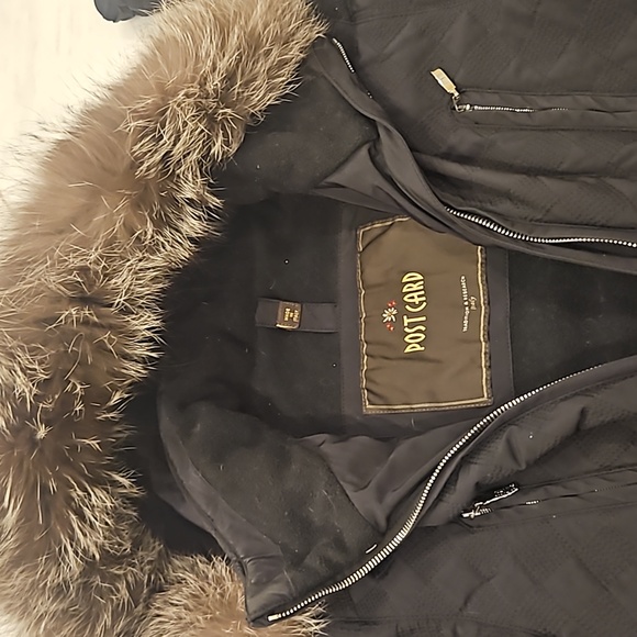 Postcard jacket with fur collar - Picture 8 of 14